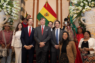 Bolivia and EXIM leaders