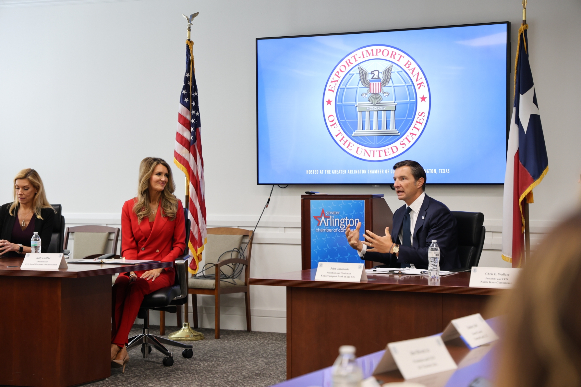 Chair Speaking at Meeting