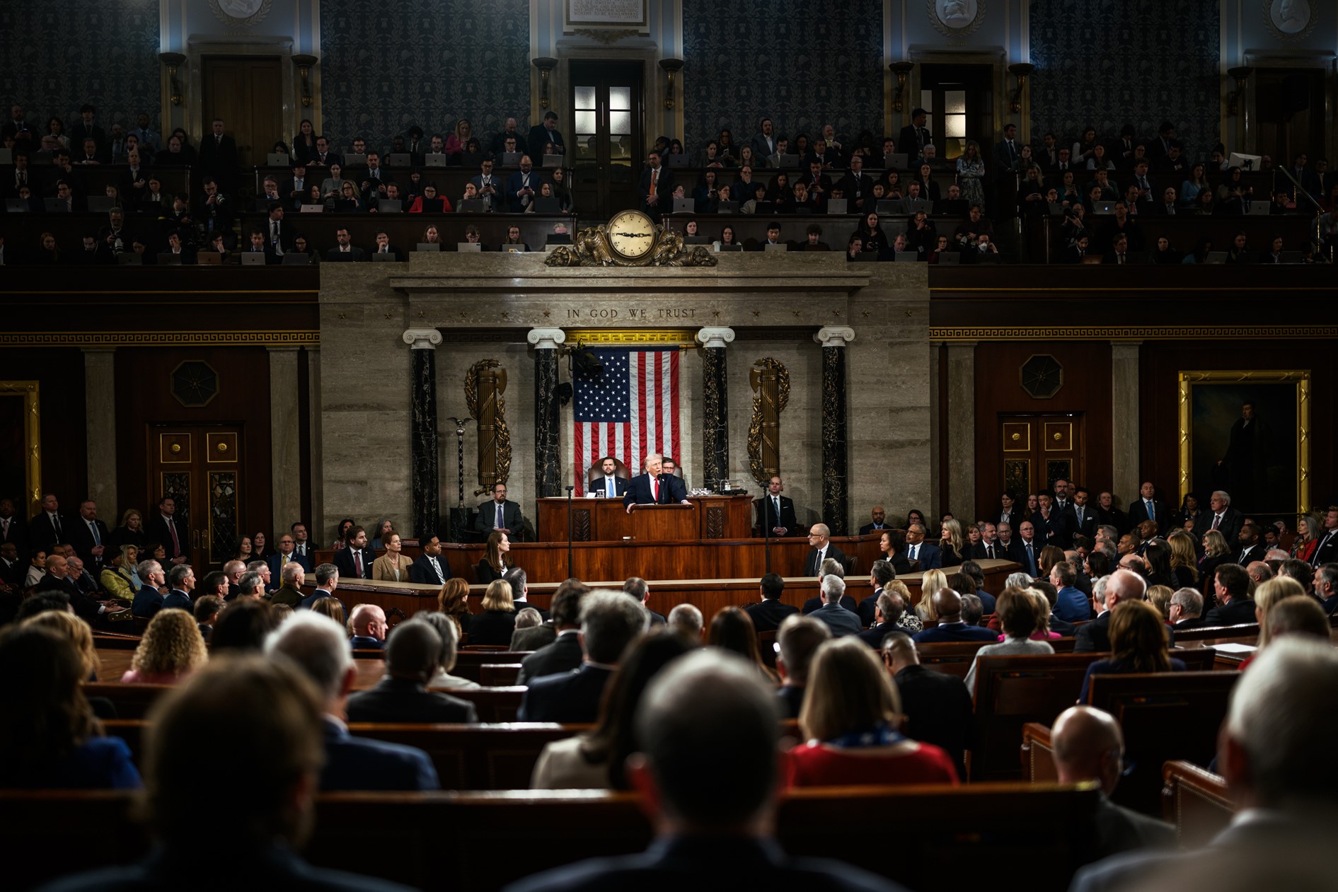 President speaking at State of the Union Address