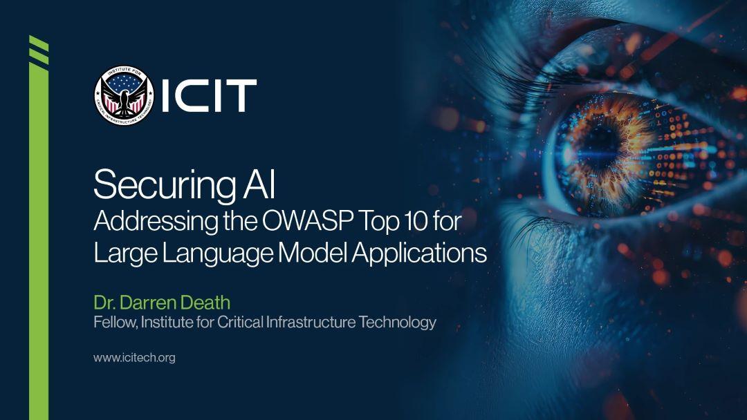 Securing AI title page